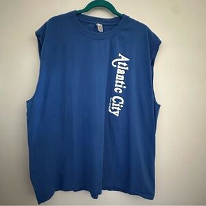 Atlantic City Blue Muscle Tee Size 2XL